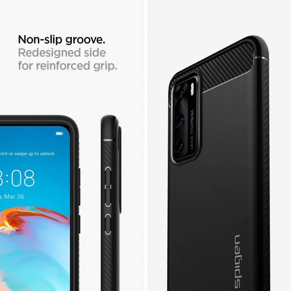 Spigen Rugged Armor for Huawei P40 (Matte Black)