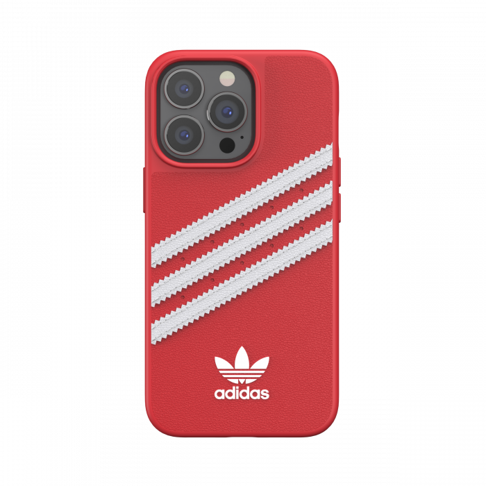 Adidas 3-Stripes Snap Case Case for iPhone 13 Pro (Scarlet)