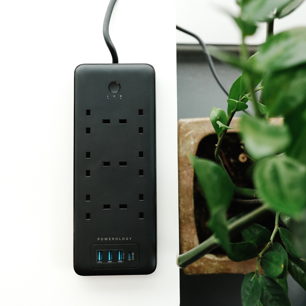 Powerology Smart Multiport Socket 6 AC / 3 USB & USB-C PD