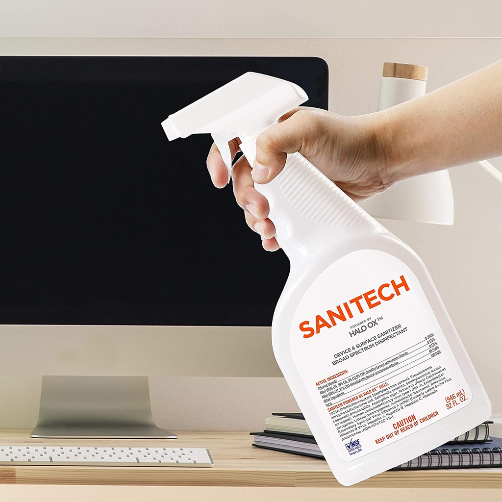 Whoosh Sanitech Halo XO Device & Surface Sanitizer 946ml