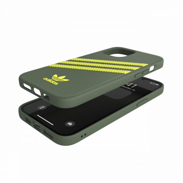 Adidas 3-Stripes Snap Case for iPhone 12/12 Pro (Green/Yellow)