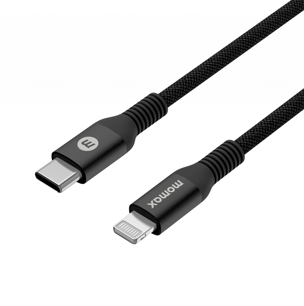 Momax Elite Link Lightning to USB-C Cable 1.2m (Black)