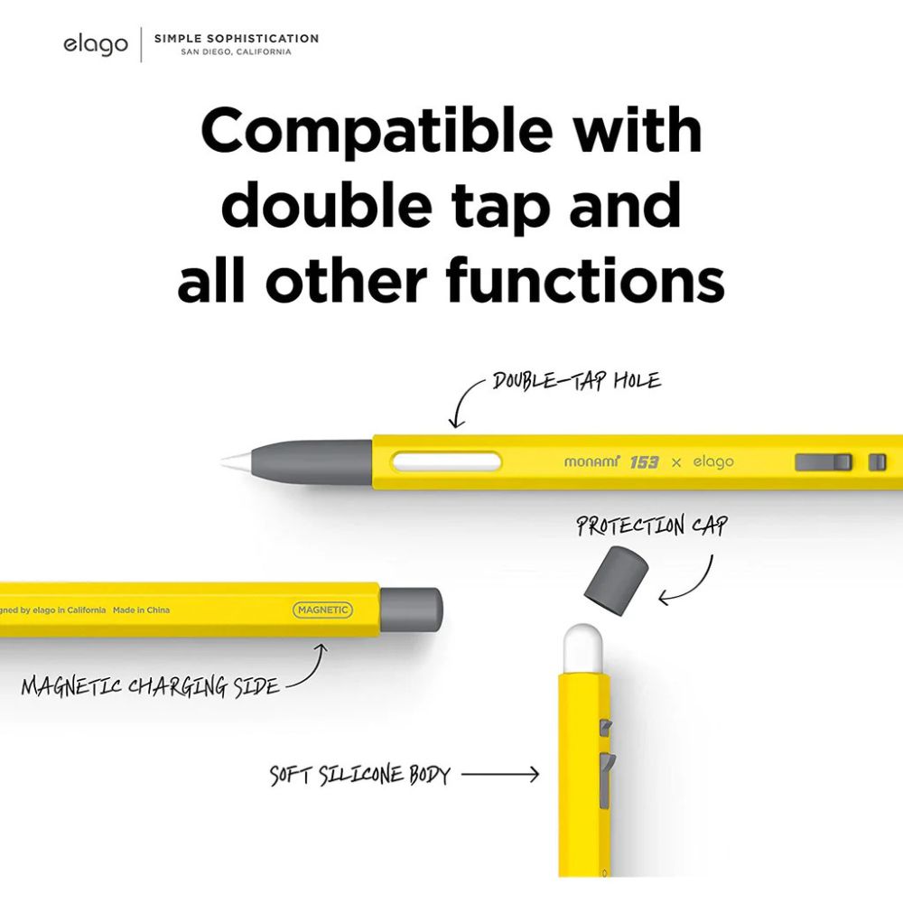 Elago Monami Case for Apple Pencil 2nd Gen (Yellow)