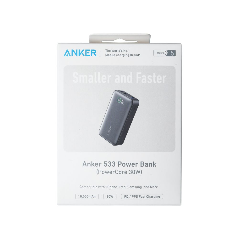  Anker 533 Power Bank (PowerCore 30W ) 10000mAh (Black)