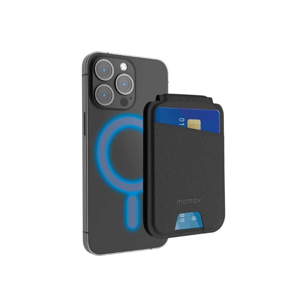 Momax Magnetic Stand & Card holder (Black)