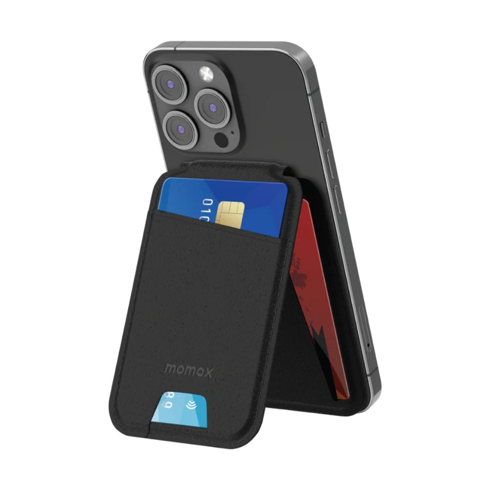 Momax Magnetic Stand & Card holder (Black)