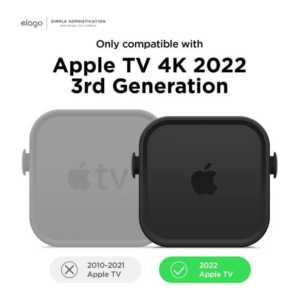 Elago Apple TV Mount 4K 3rd Gen (Black)