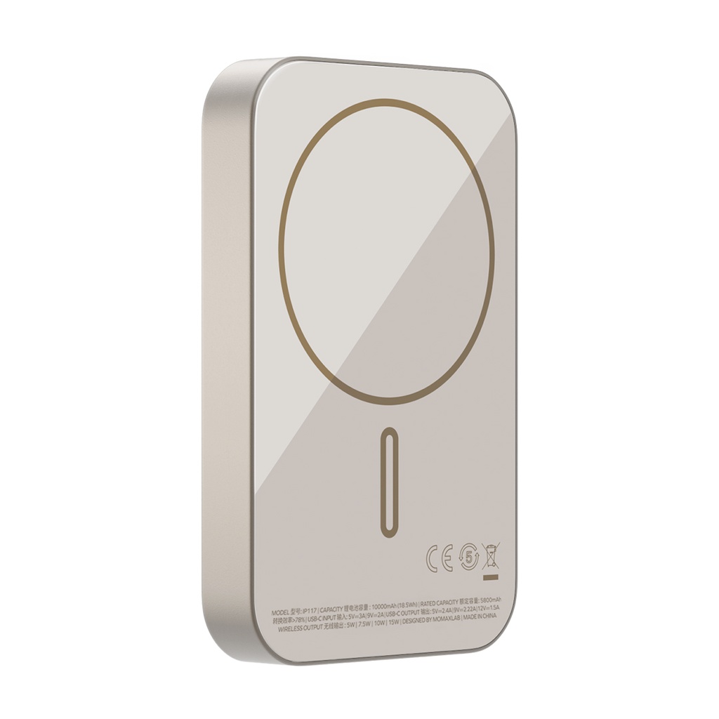 Momax Q.Mag X1 10000mAh Magsafe Wireless Battery (Titanium)