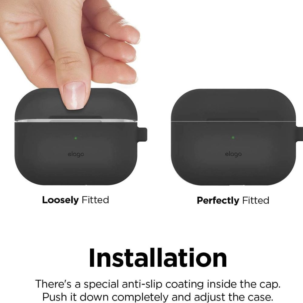 Elago Silicone Hang Case Airpods Pro 2 (Dark Grey)