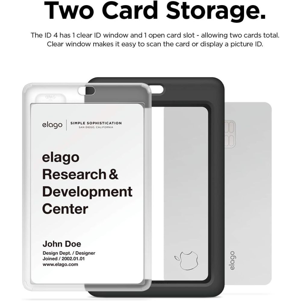 Elago iD4 ID Card Holder (Black/Dark Grey)