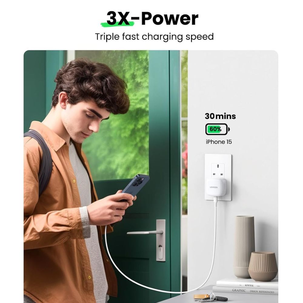 UGREEN PD20W Fast Charger (Black)