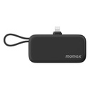 Momax 1-Power Mini 5000mAh Bulit-in foldable lightning Battery pack (Black)