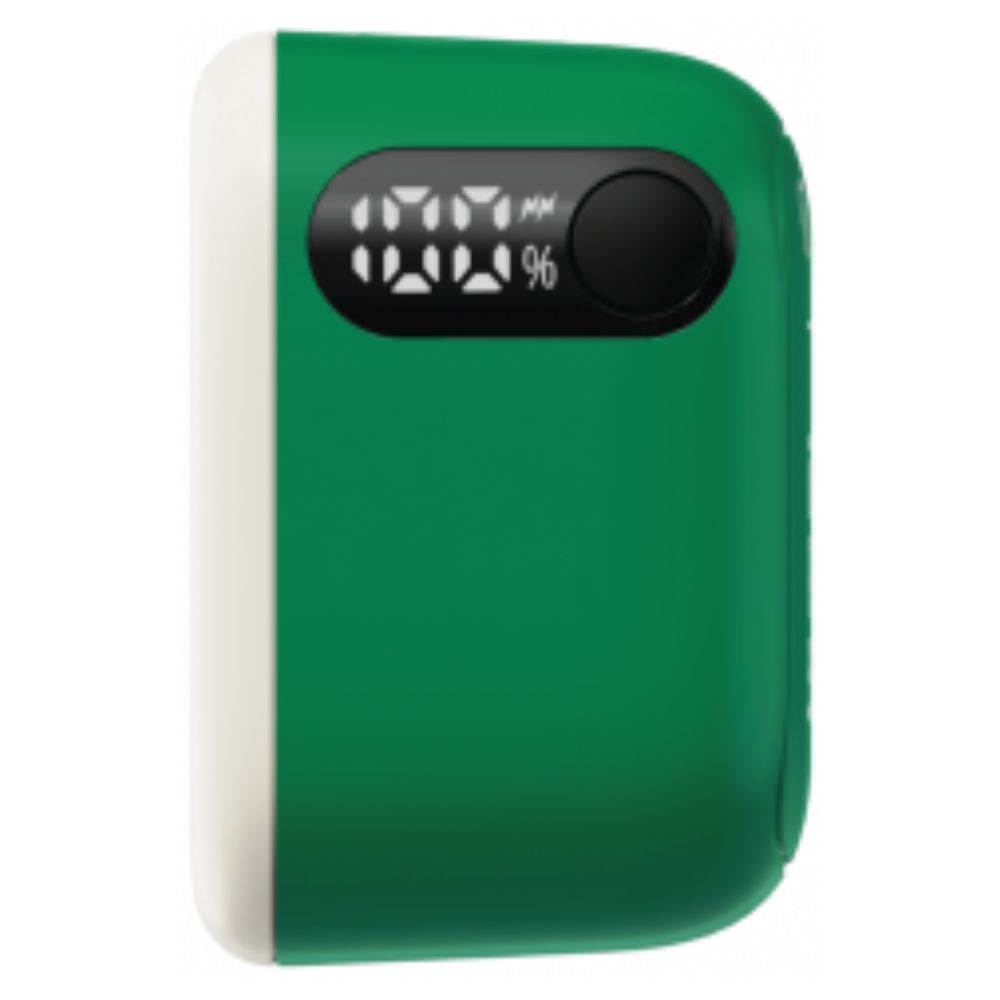 Momax 1-Power Mini 5000mAh Bulit-in foldable USB-C Battery pack (Green)