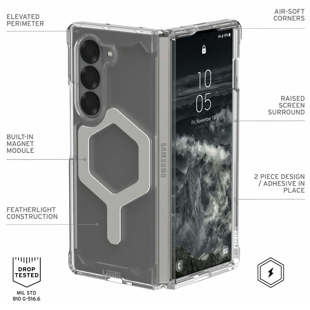 UAG Plyo Pro Case For Samsung Galaxy Z Fold 6 (Ice/Silver)