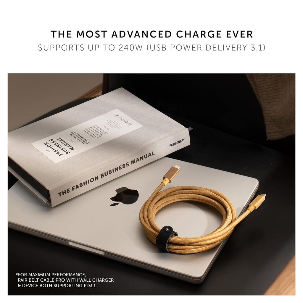 Native Union Belt Cable Pro 240W Type C-C 2.4M (Zebra)