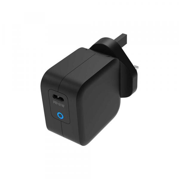 Powerology Ultra-Compact 61W PD GaN Charger (Black)