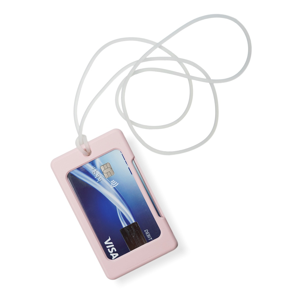 Elago iD3 ID Card Holder (Lovely Pink/Frosted Clear Strap)