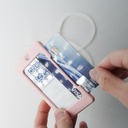 Elago iD3 ID Card Holder (Lovely Pink/Frosted Clear Strap)