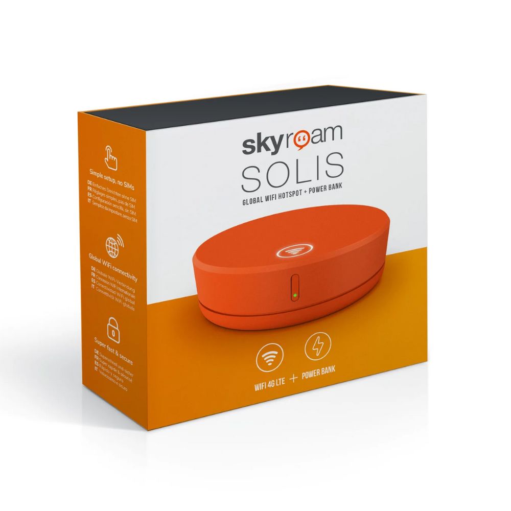 Skyroam Solis Mobile Hotspot & Power Bank 4G LTE WiFi