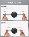 Voltme Powerlink YoYo Cable 5A 1.0M Retractable (Dual-Way Retractable Cable) Type C to Type C (Black)