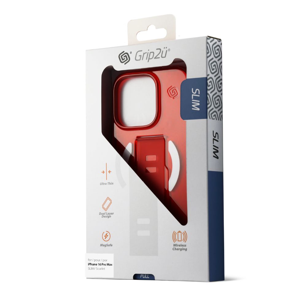 Grip2u Slim Magsafe Case iPhone 16 Pro Max (Scarlet)