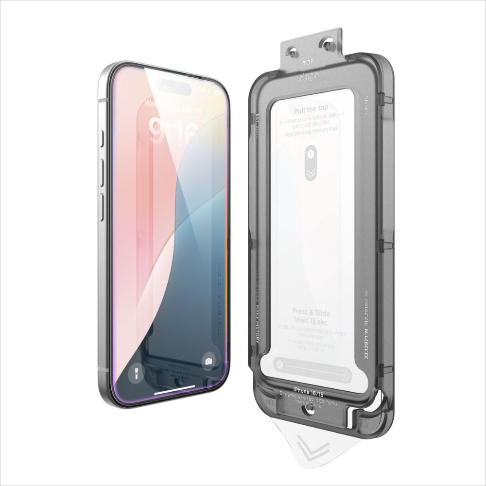 Elago Screen Protector for iPhone 16 (Clear)