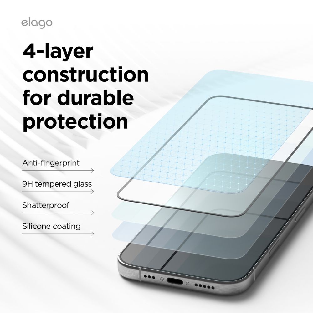 Elago Screen Protector for iPhone 16 (Clear)