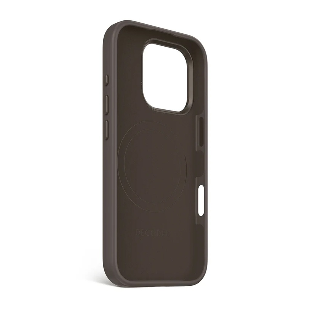 Decoded Silicone AntiMicrobial Case for iPhone 16 Pro (Black)