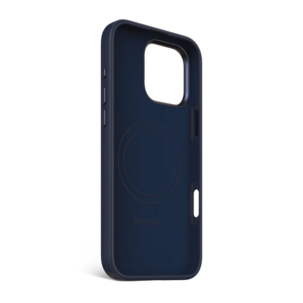 Decoded Silicone AntiMicrobial Case for iPhone 16 Pro Max (Navy)