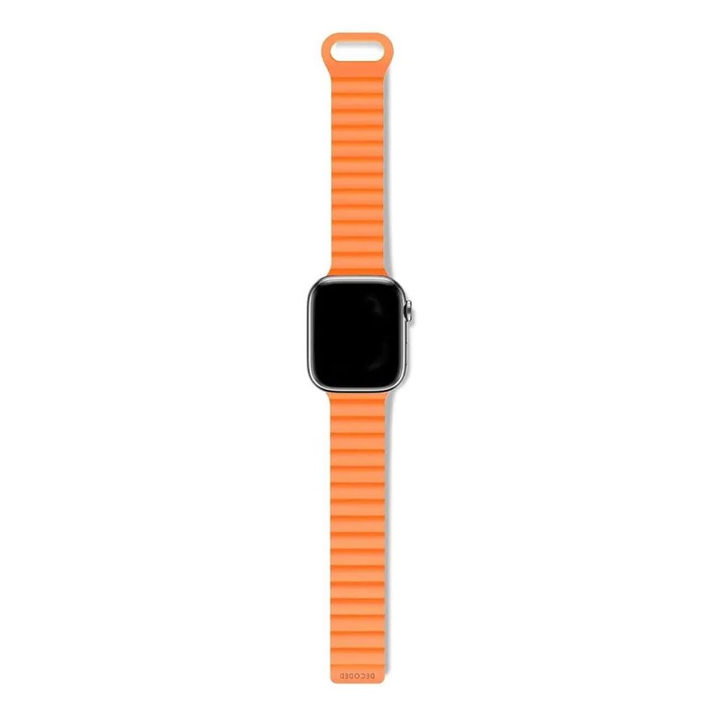  Decoded Silicone Magnet Traction Loop Strap Lite for AppleWatch 45/44/42mm (Apricot)