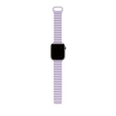  Decoded Silicone Magnet Traction Loop Strap Lite for AppleWatch 45/44/42mm (Lavender)