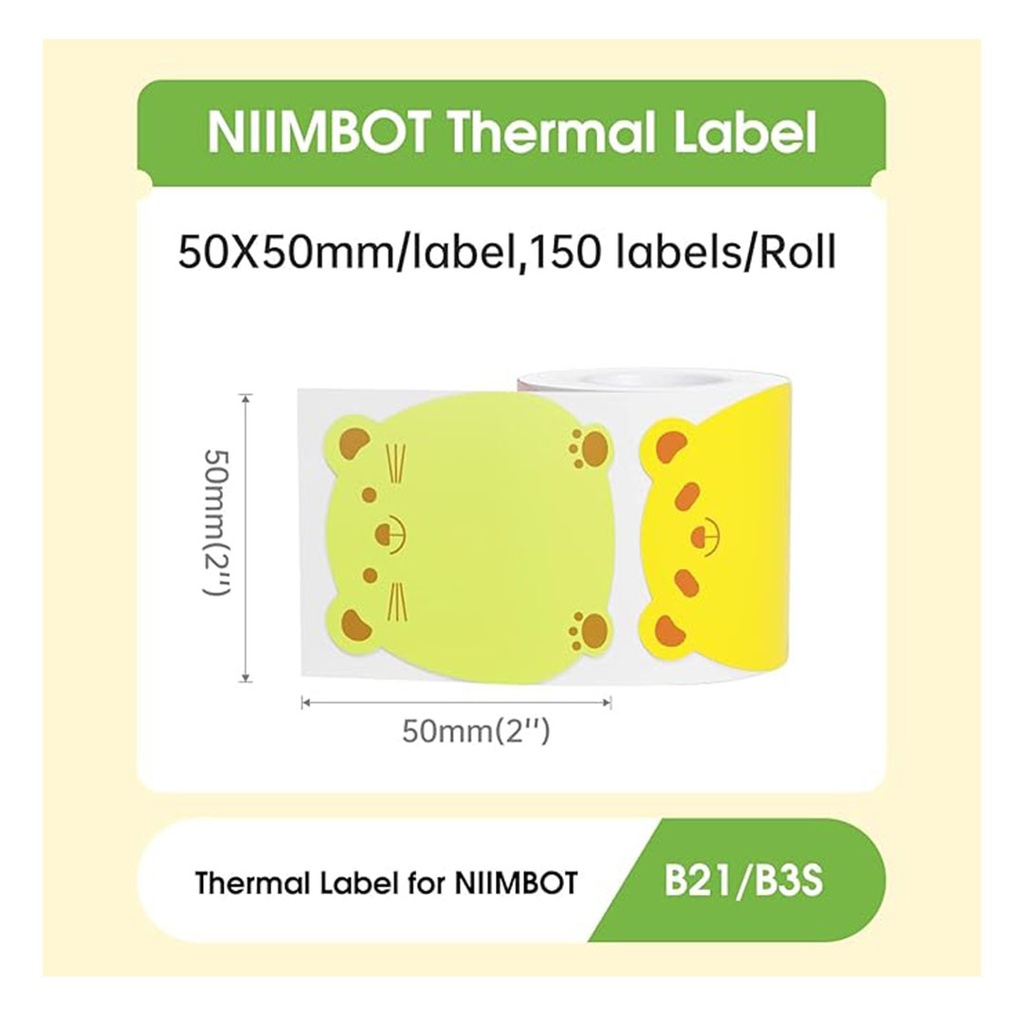 NIIMBOT B21 Extra Thermal Labels 50*50 mm (Auspicious)