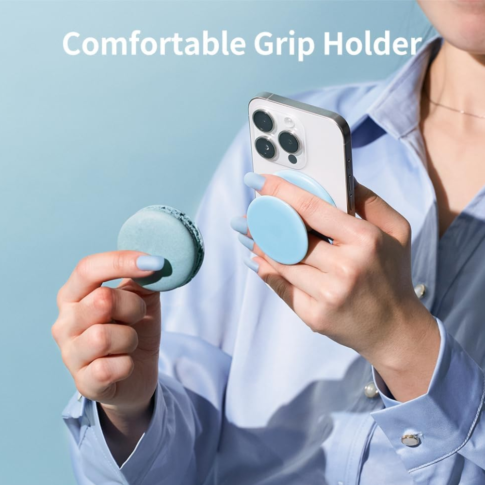 Sinjimoru M-Tap Tok Phone Grip Magnetic Silicone (Lavender)