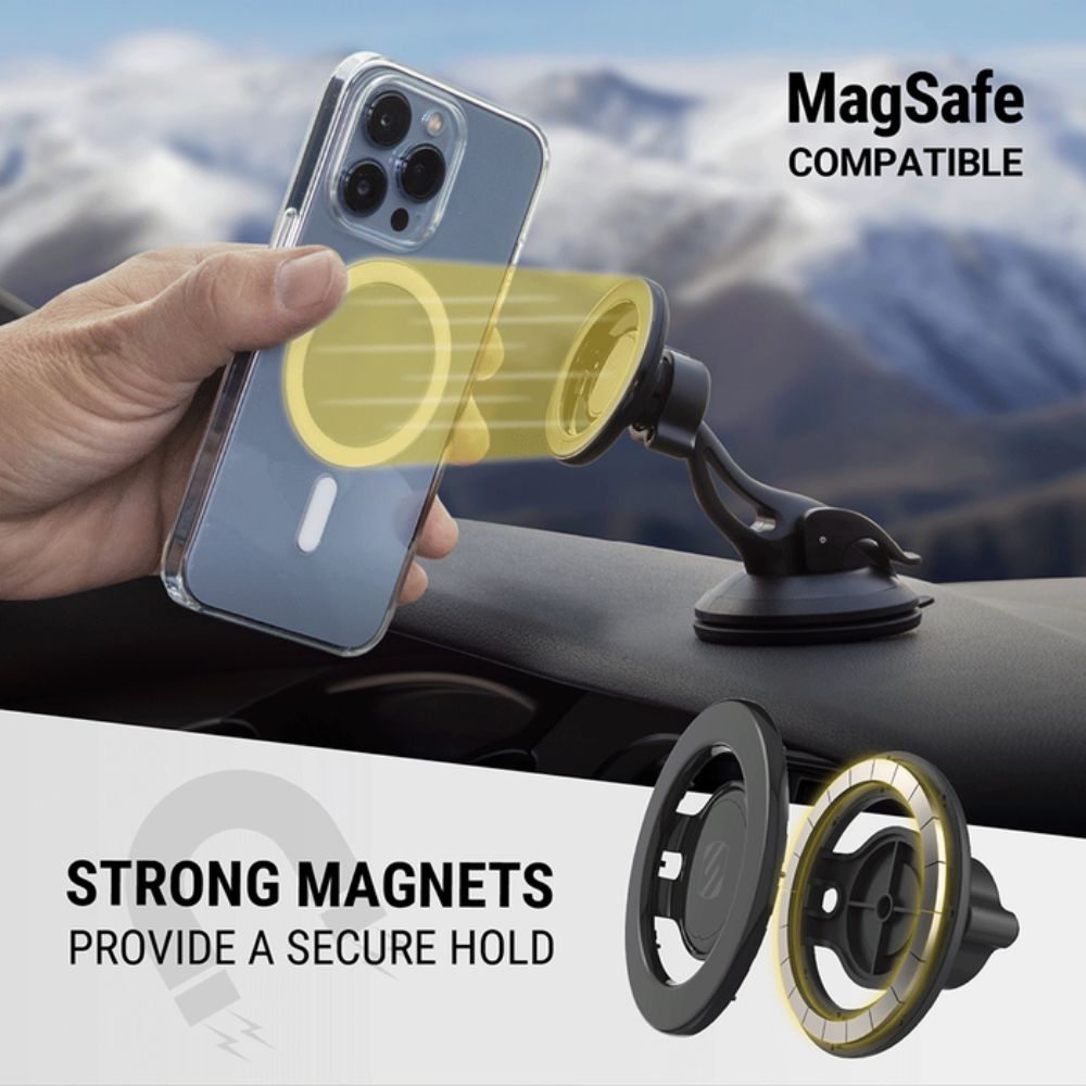 Scosche MagicMount™ Select Magsafe Window/Dash Mount (Black)