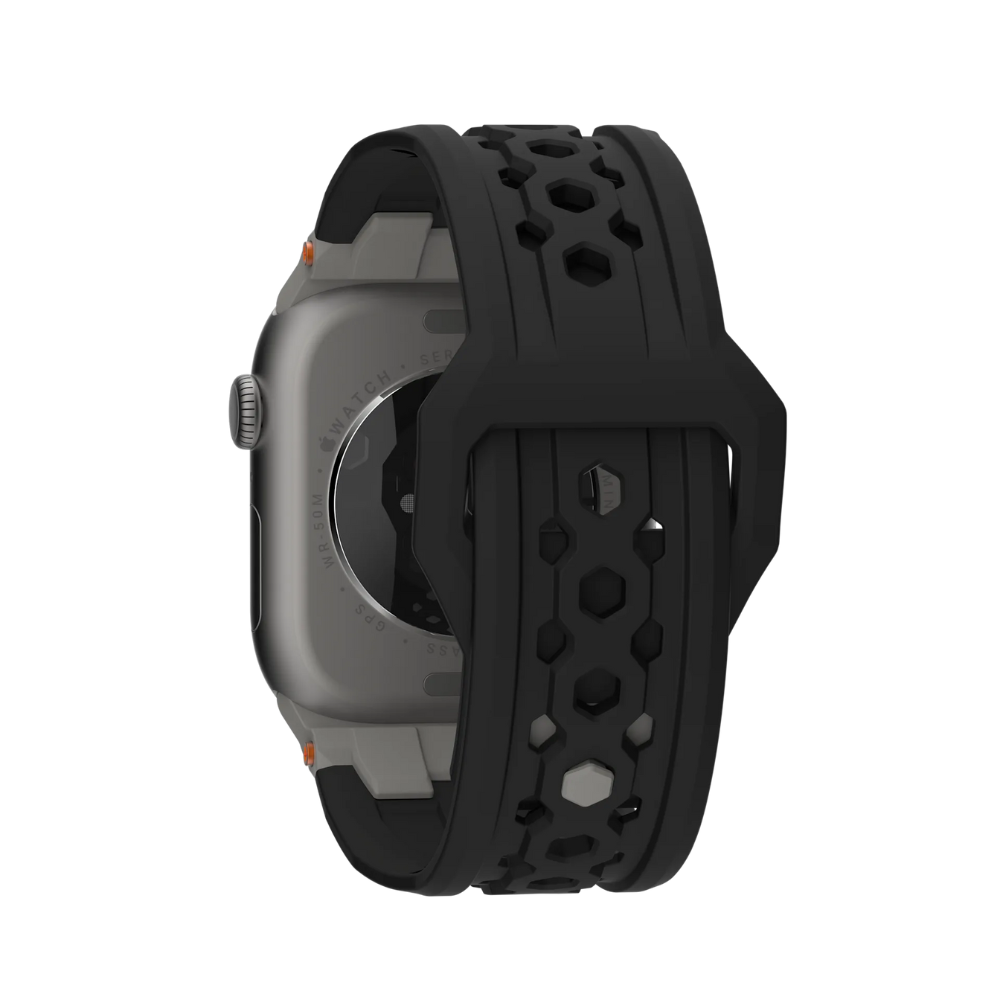 UAGMonarch Strap for Apple Watch 49/45/44/42 (Black/Titanium)