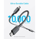 Anker 2-in-1 USB-C to USB-C Cable 140W (1.2m/4ft) (Black)