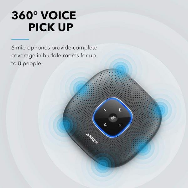 Anker PowerConf Bluetooth & USB Speakerphone (Black)