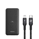 Momax Q.Power Touch Wireless Battery 10000mAh with Lightning Cable (Dark Grey)