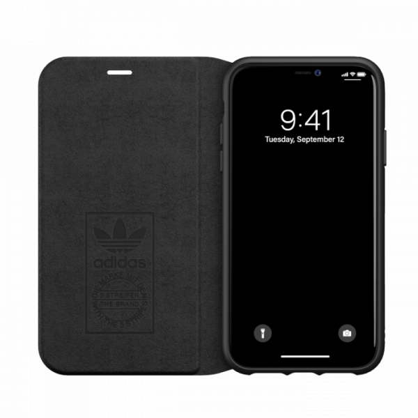 Adidas 3-Stripes Booklet for iPhone 12 Pro Max (Black)