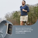 Fitbit Charge 5 Stainless Steel Activity Tracker (Blue)