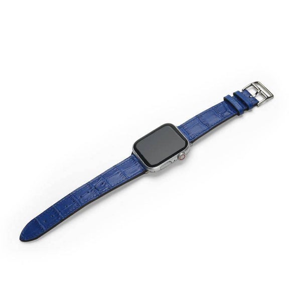 Affluent Leather Apple Watch Band 38/40/41mm (Croco Blue)