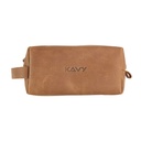 Kavy Leather Pouch Bag (Brown)