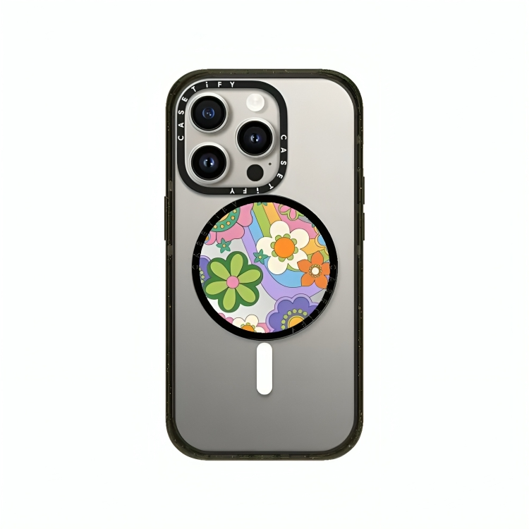 Casetify Magsafe Snappy Grip Stand (Groovy Floral)