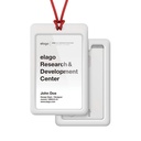 Elago iD3 ID Card Holder (White/Red Strap)