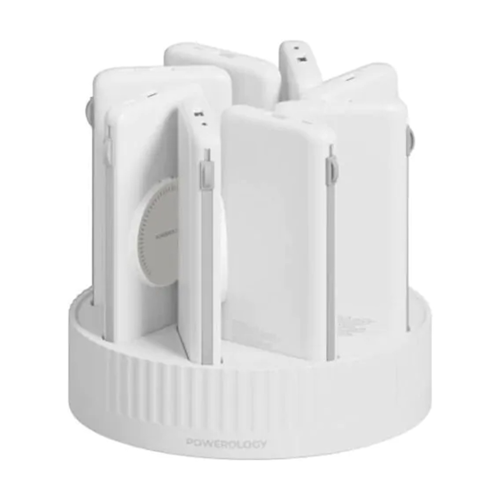 Powerology 8in1 10000 mAh Powerbank Terminal (White)