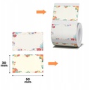 NIIMBOT B21 and B1 Extra Thermal Labels 50*30 mm (Flowers Frame)