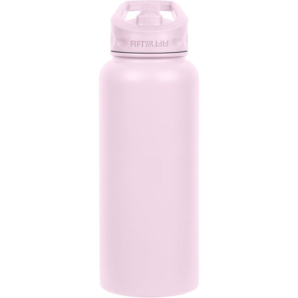 Fifty Fifty Vacuum Insulated Bottle 3 Finger Lid 1L (Cherry)