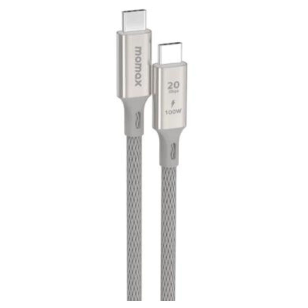 Momax Elite 100W USB-C USB3.2 Gen 2X2 20Gbps cable 1m (Titanium)