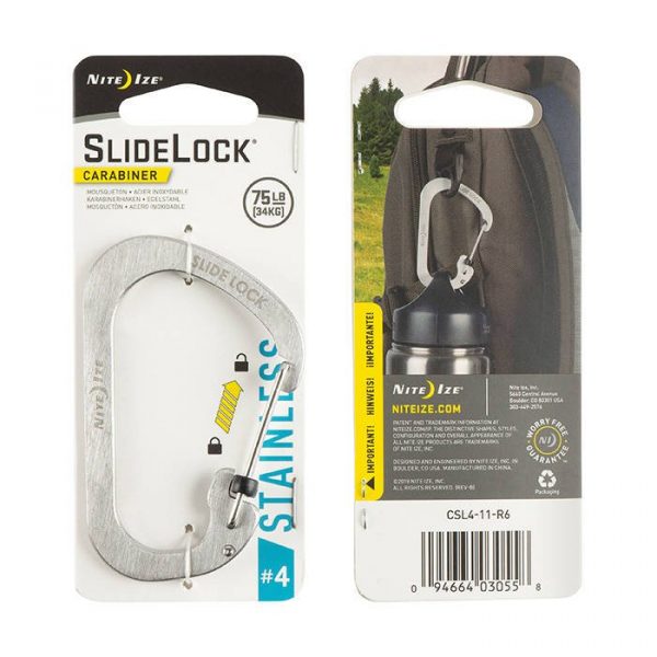 NiteIze Carabiner SlideLock #4 (Stainless)