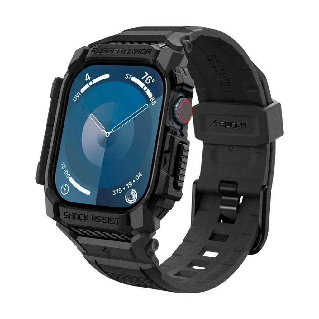 Spigen Rugged Armor Pro Band for Apple Watch 10 42mm (Matte Black)